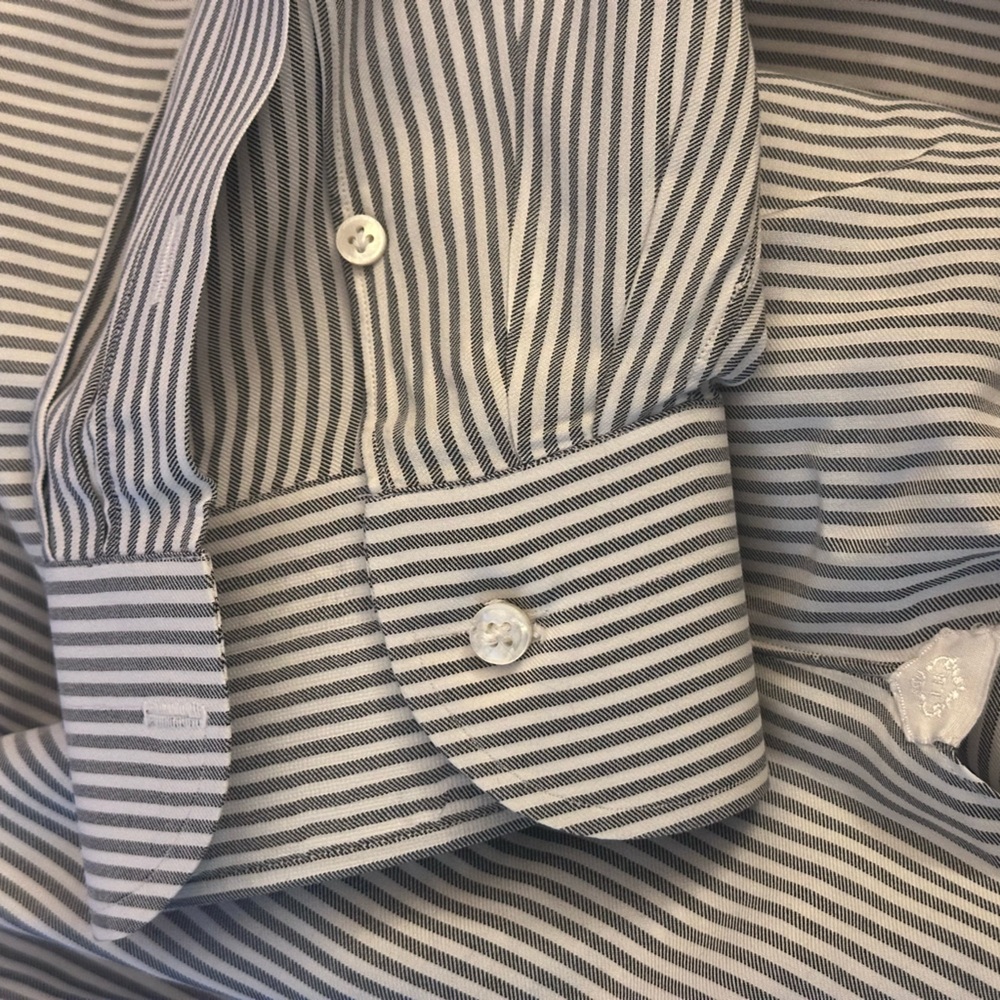 Borrelli Napoli Multi Color Stripes Pattern L/S M… - image 4